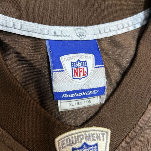 Cleveland Browns Jersey Mens Extra Large Brown Edwards #17 Reebok NFL Vintage - Picture 10 of 10